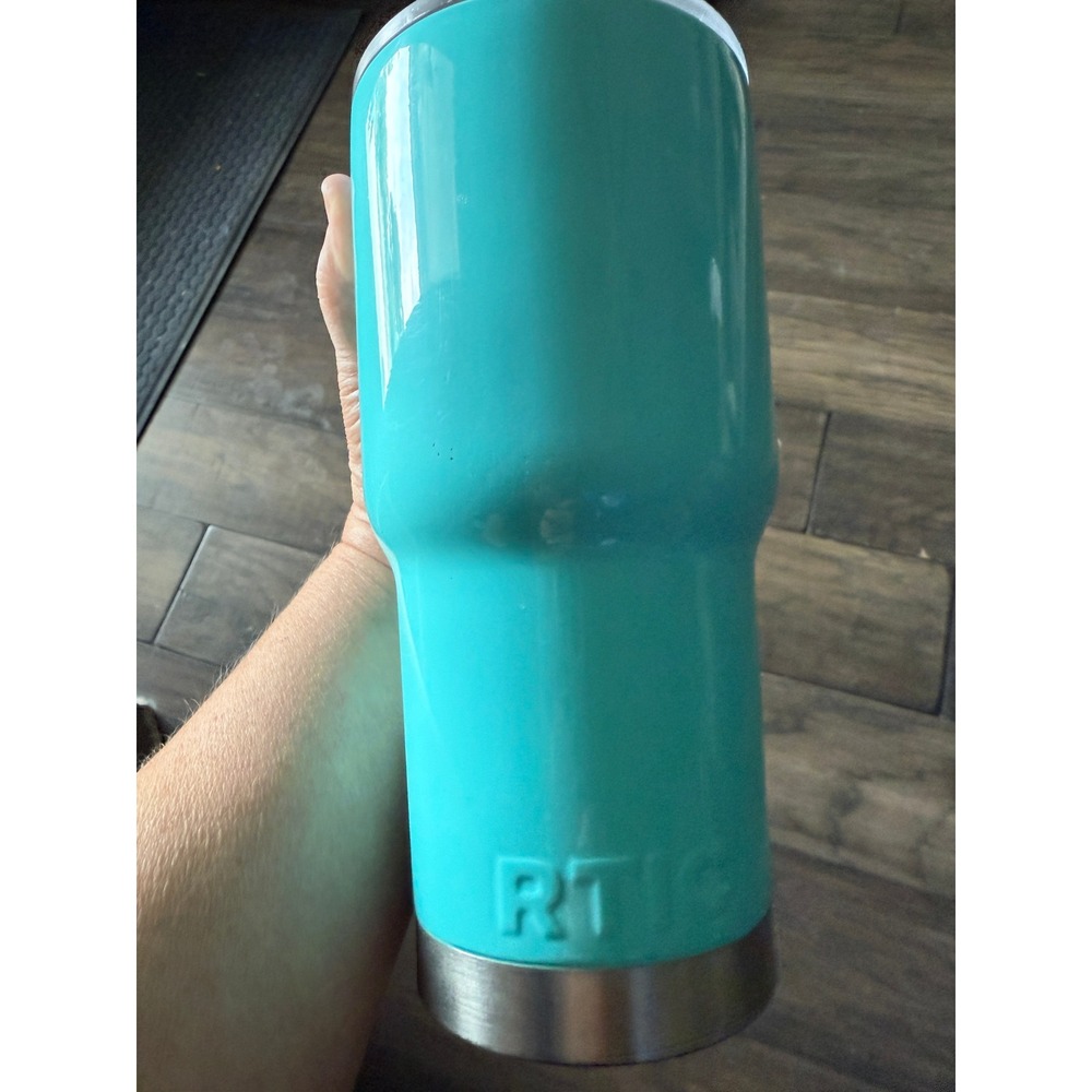 RTIC Teal Blue Stainless‎ Steel Tumbler Insulated Travel Mug Cup